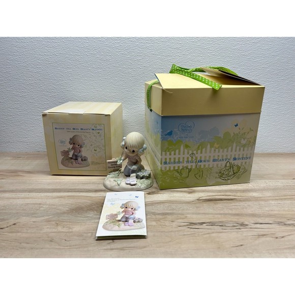 2007 Enesco Precious Moments Sow Much To Do Porcelain Figurine - Picture 1 of 15